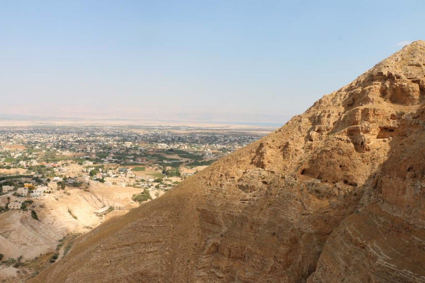 Overlooking mount of temptations in Jericho west bank palestine