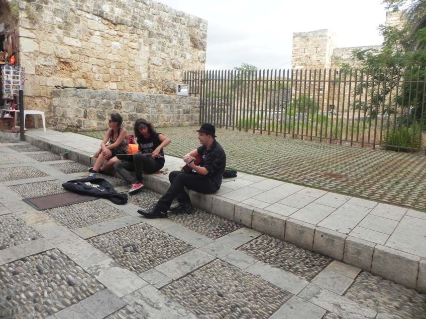 walking between the old houses and streets of Jbeil Lebanon