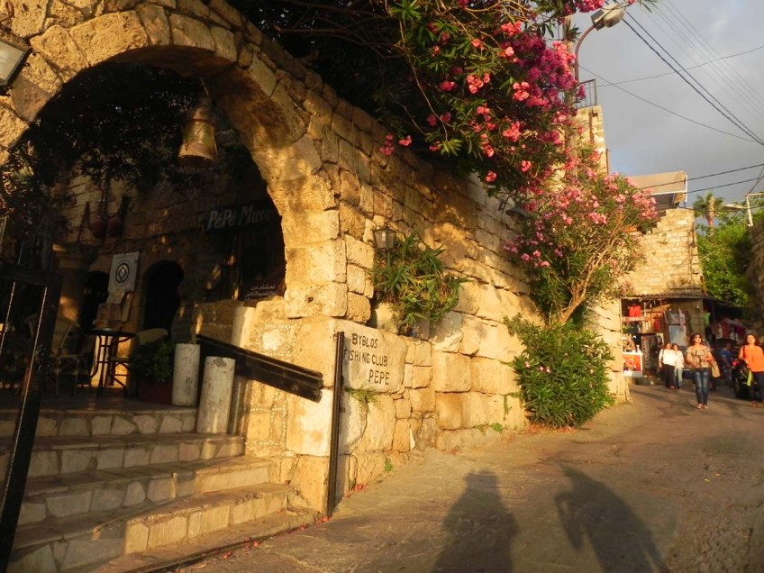 walking between the old houses and streets of Jbeil Lebanon