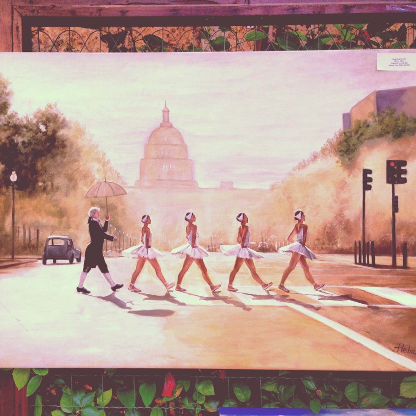 Art exhibition walking between the old houses and streets of byblos Lebanon