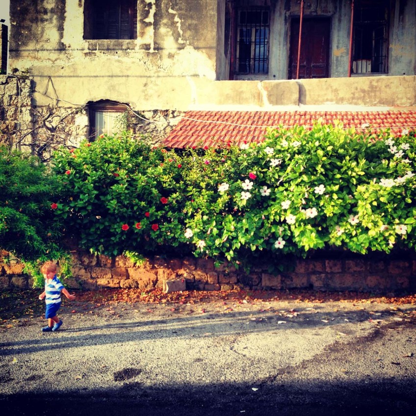 walking between the old houses and streets of Jbeil Lebanon
