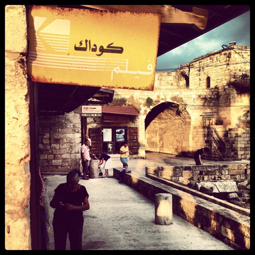 walking between the old houses and streets of byblos Lebanon
