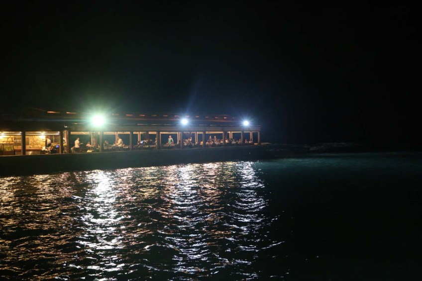 Night life as walking between the old houses and streets of byblos Lebanon