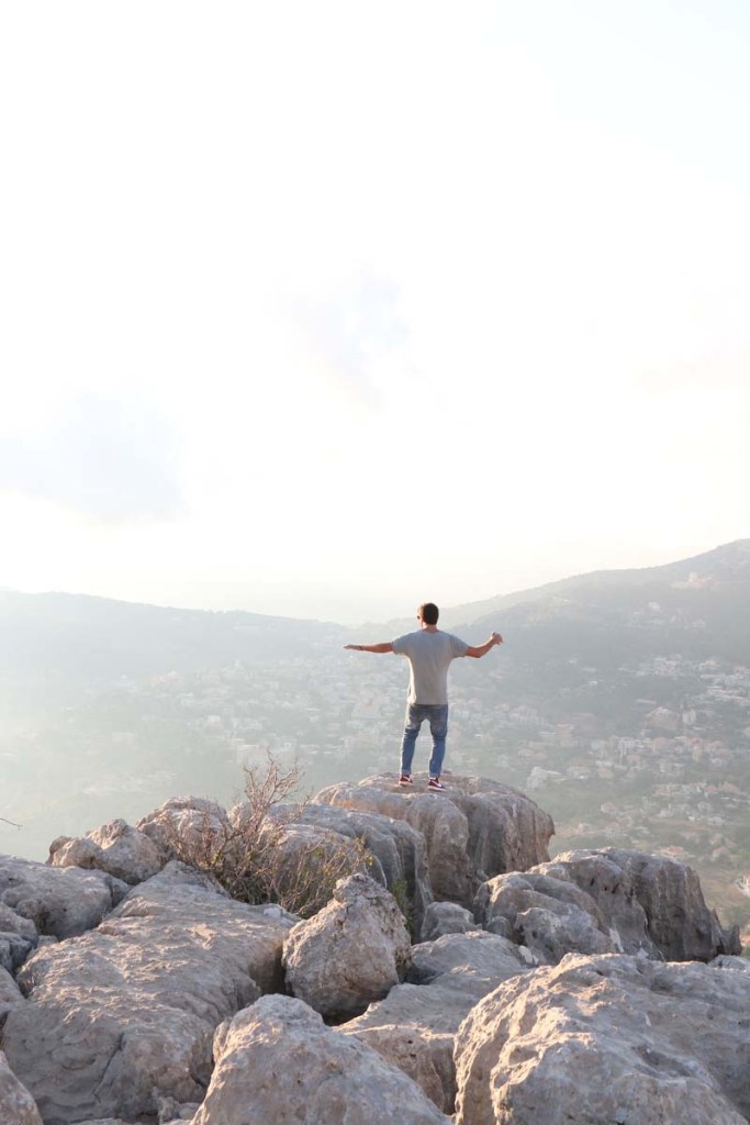Overlooking the mountains in Lebanon