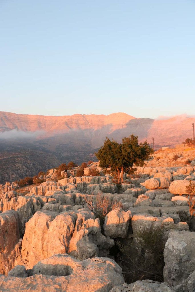 Overlooking the mountains in Lebanon