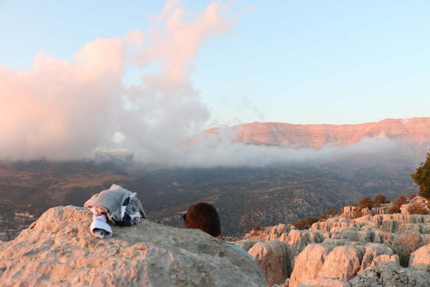 Overlooking the mountains in Lebanon