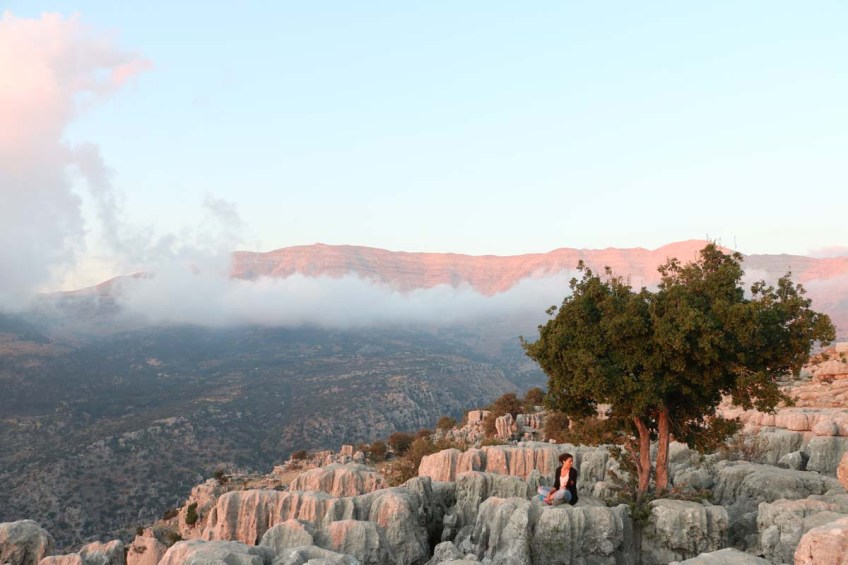 Overlooking the mountains in Lebanon
