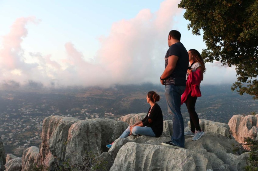 Overlooking the mountains in Lebanon