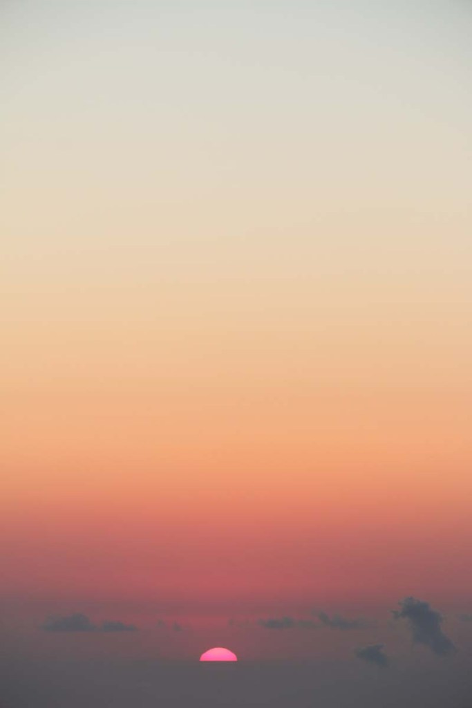 The sunset view from the mountains of Lebanon