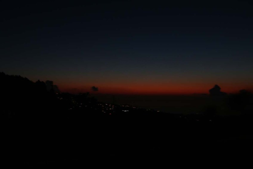 The sunset view from the mountains of Lebanon