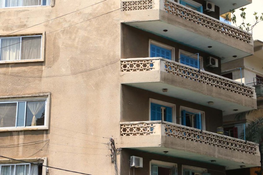 Art Nouveau windows in Tripoli Lebanon