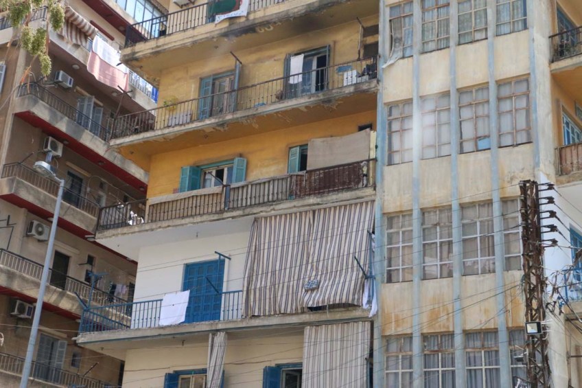 Art Nouveau windows in Tripoli Lebanon