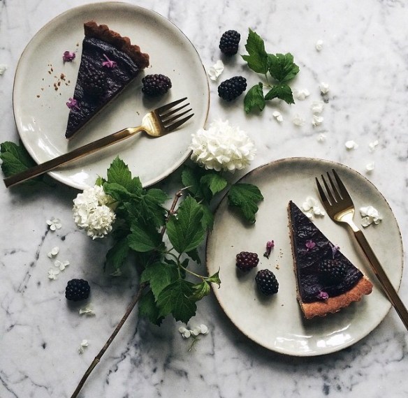 blueberry, blackberry, cake