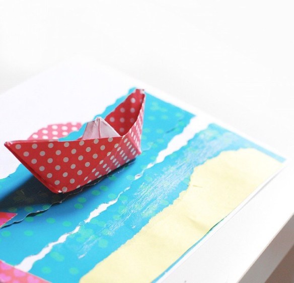 Kidvikk, boat, paperboat, craft, handcraft