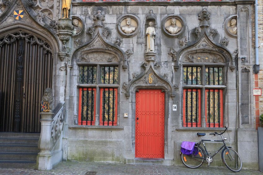 red, door, cathedral