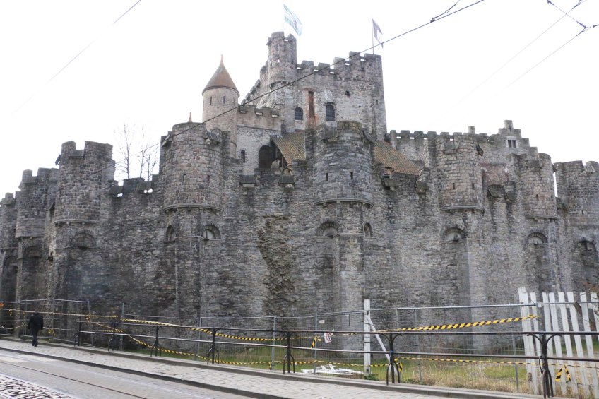 castle, ghent, architecture