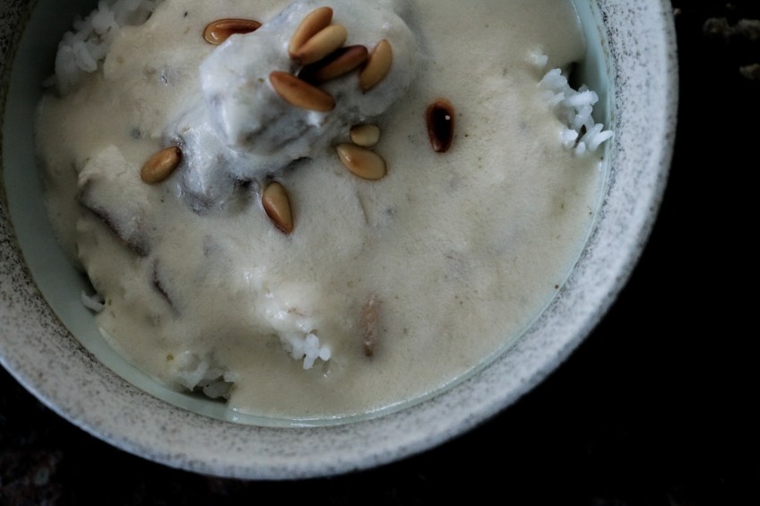 rice and yogurt, shakrieh, levantine dish, shakriyeh, laban immo