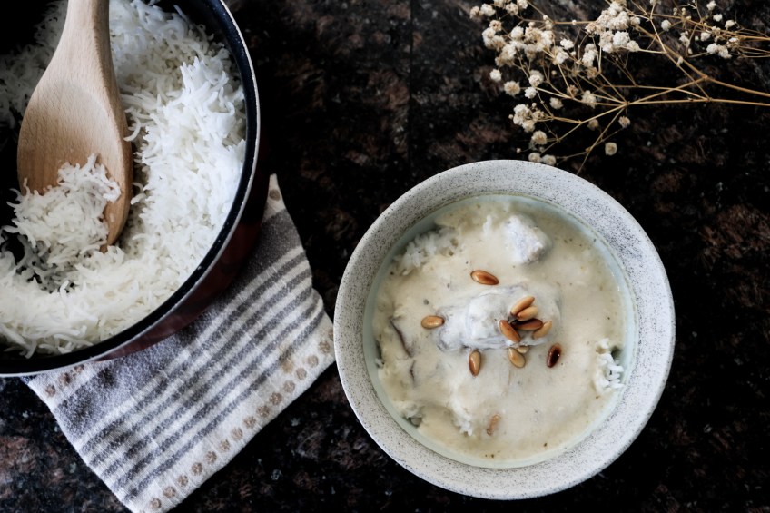 shakriyeh, laban immo, yogurt, cooked yogurt