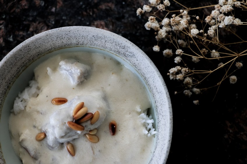 shakriyeh, laban immo, yogurt, cooked yogurt