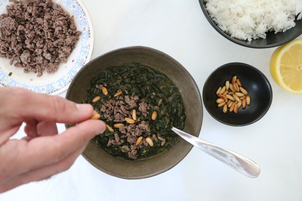 spinach, spinachstew, cooking, sour